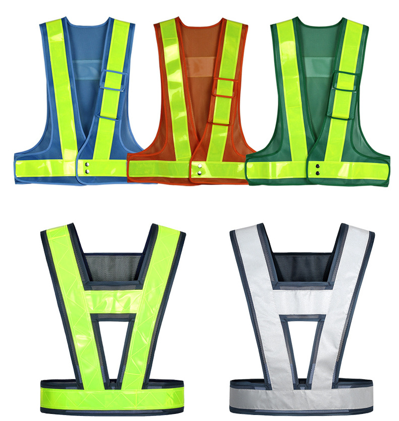 Men Woman High Visibility V Safety Vest Work Vest Work Wear Construction Engineer Reflective Vest