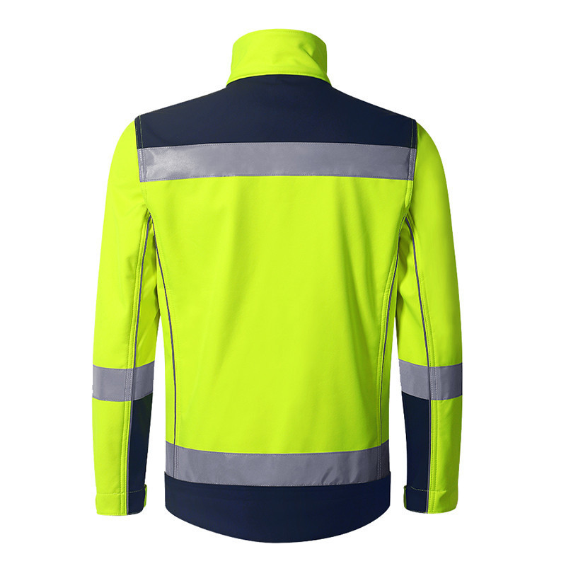 Hi Vis Work Jackets Men Winter Reflective Safety Clothing Construction Winter Fleece Lined Jackets Manufacturer