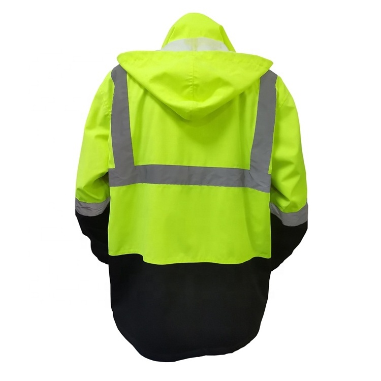 Traffic Winter  Hi Vis road Safety Jacket High Visibility Workwear Reflective Safety Jackets With Pockets For Unisex