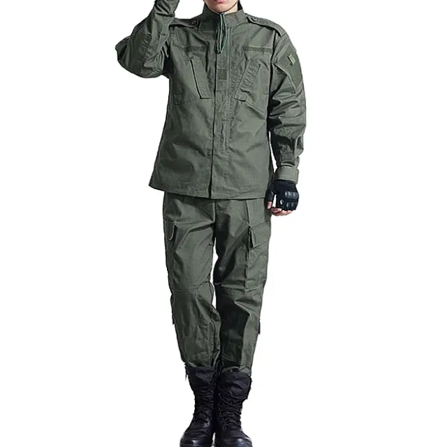 Olive Green Suit Workwear Bdu Uniform Flame Retardant Tc 65/35 Work Safety Uniform