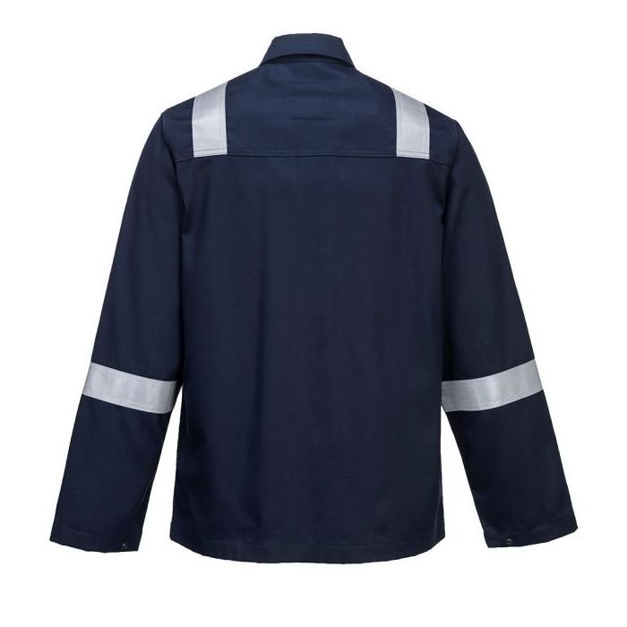 Factory Hi Vis Full Cotton Navy Blue Work Wear Jacket men