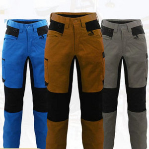 Wholesale Customized Cargo Pants Multi-pockets workwear pants Mens Safety  Double Knee Work Pants For Men