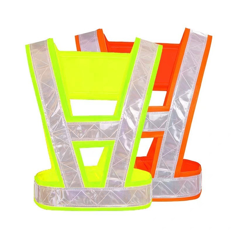 100% Polyester High Visibility Workwear Uniform Unisex for Patrol Security Roadway Cleaner Safety Reflector Vest