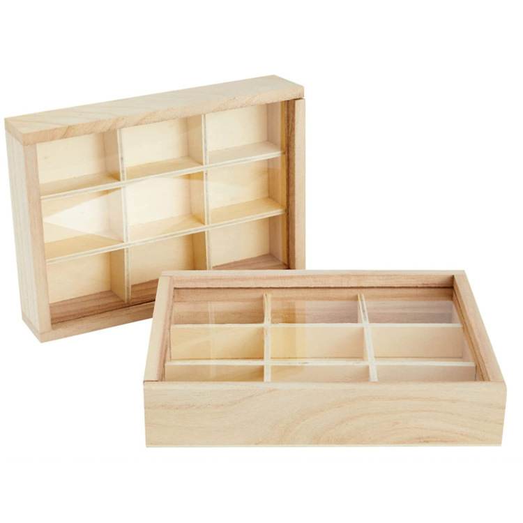 Bamboo Wooden Box for Dry Fruit Empty Gift Storage Box Gift Packaging Box for Nuts