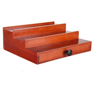 Wholesale new bedroom desktop orange three layers with drawer essential oil storage shelf