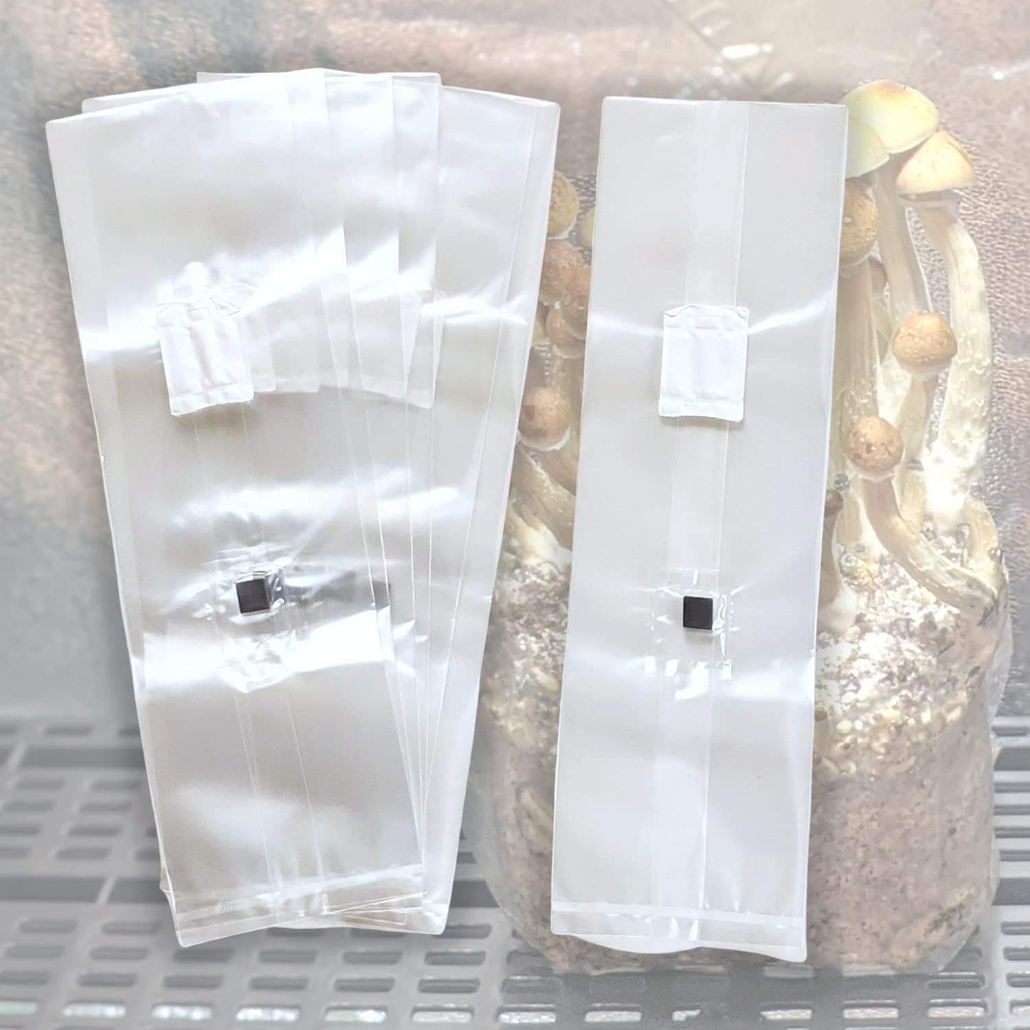 Factory Sell Autoclavable mycelia mushrooms Grow bag Spawn with injection port For shiitake