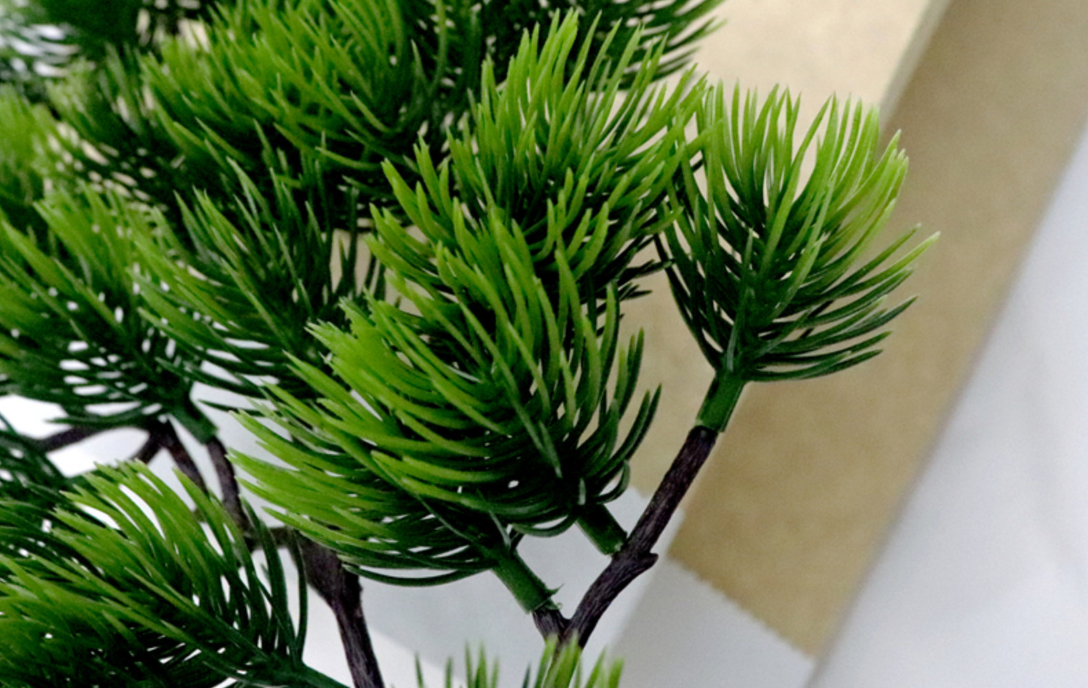 Bonsai landscaping with pine branches Artificial Pine Tree for Faux