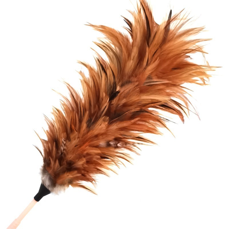 Chicken feather duster self-sold wholesale and retail household mini feather blanket cleaning broom small hook feather duster