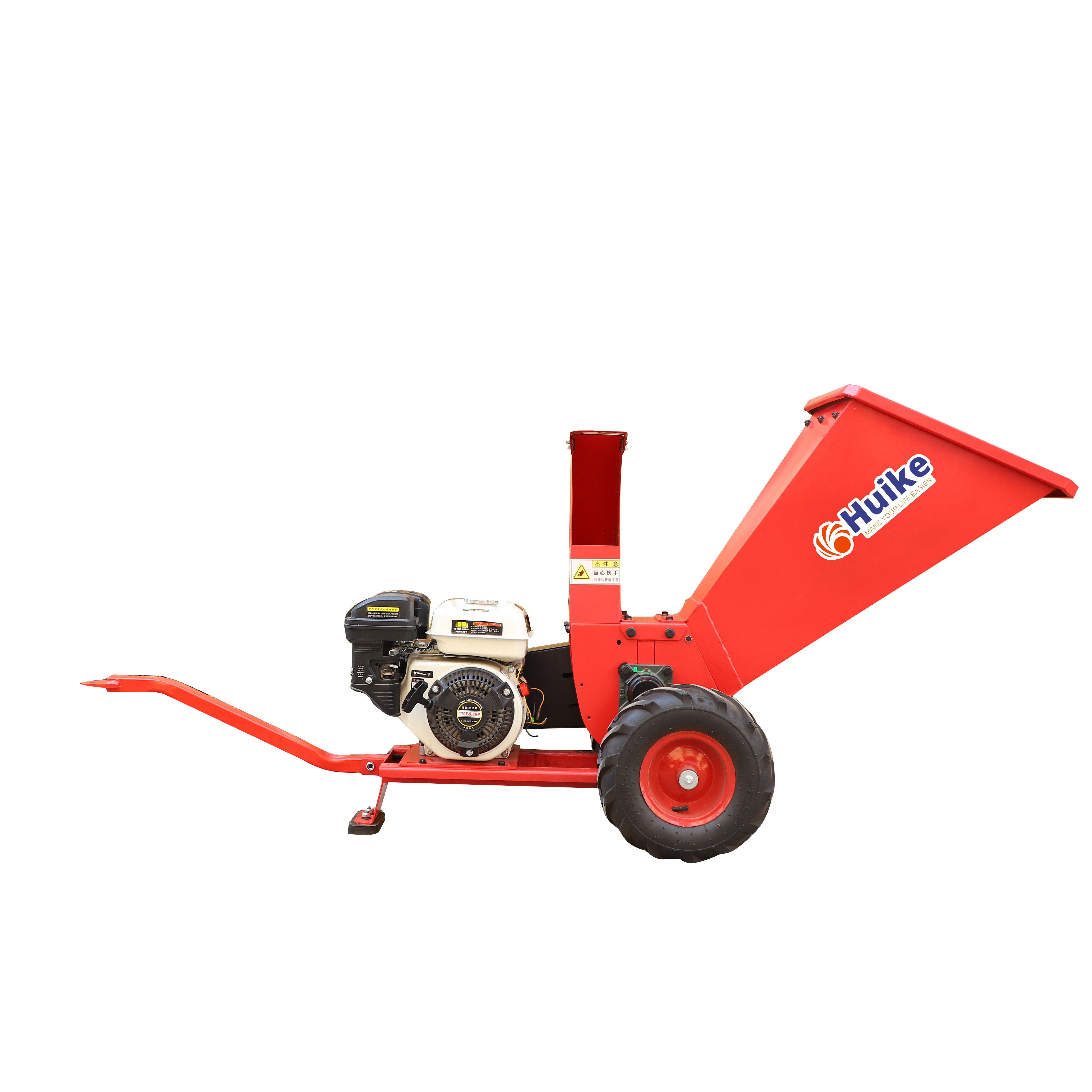 Branch Hay Chipper Root Leaf Mulcher Shredder Industrial Forestry Mobile Wood Provided Gasoline Diesel Engine or Electric Motor