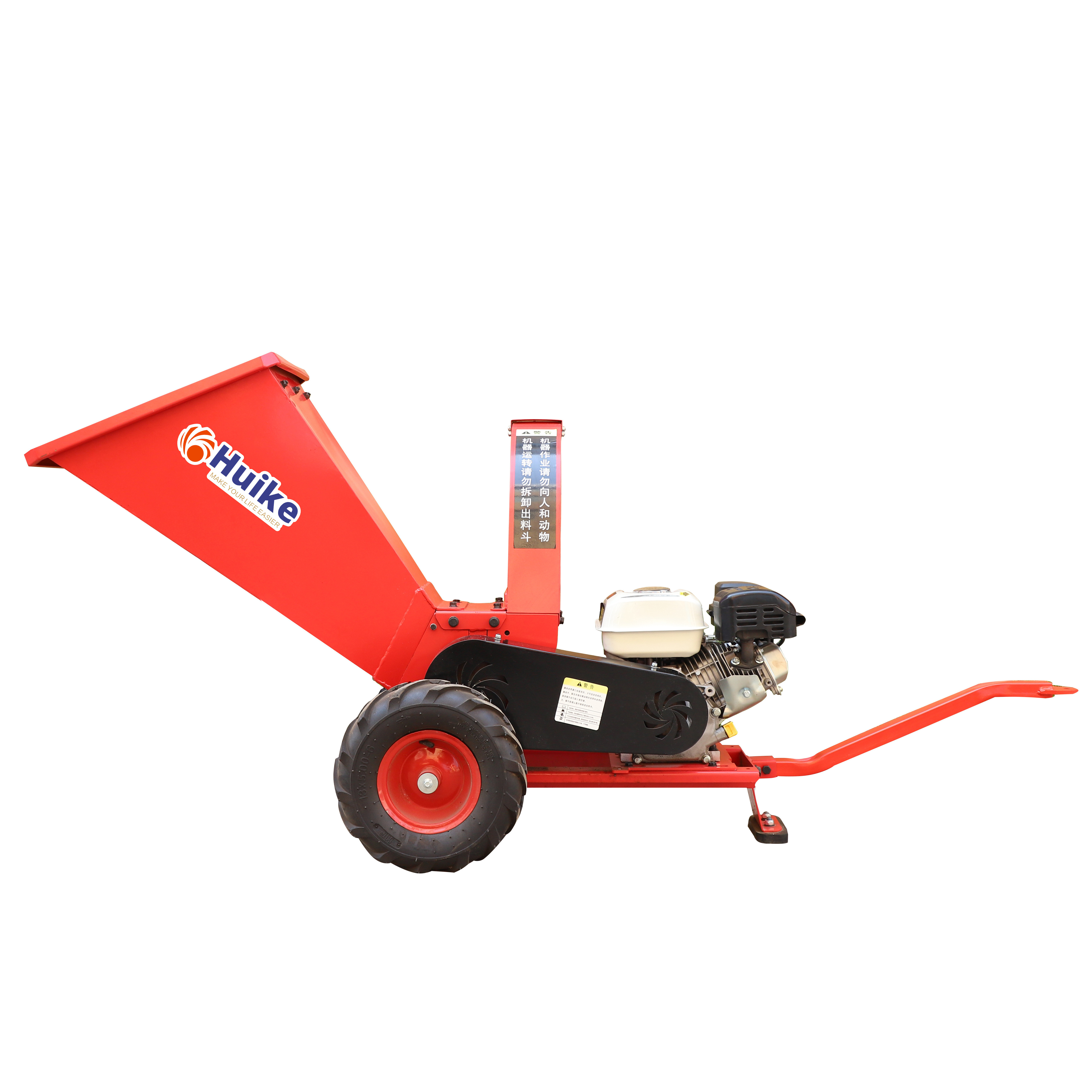 Branch Hay Chipper Root Leaf Mulcher Shredder Industrial Forestry Mobile Wood Provided Gasoline Diesel Engine or Electric Motor