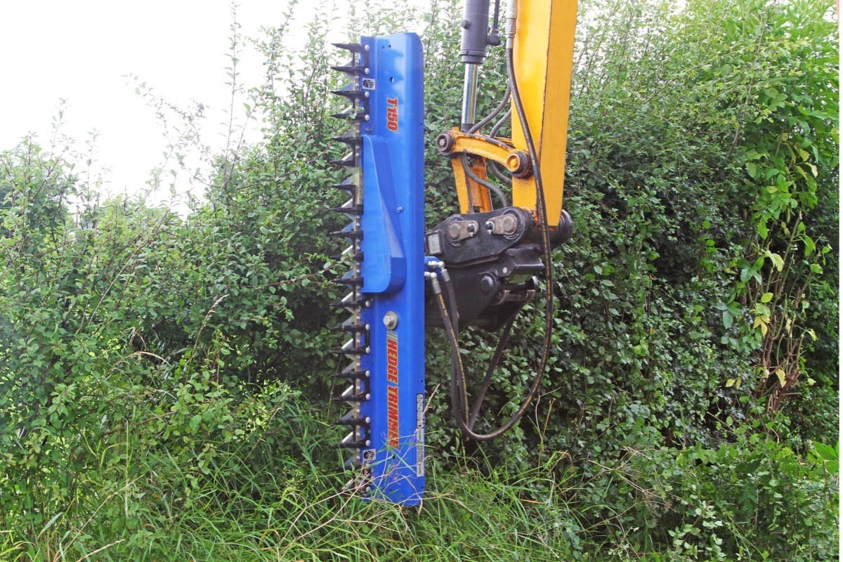 2024 HOT SALE excavator hydraulic hedge trimmer / tractor cutter with double blade