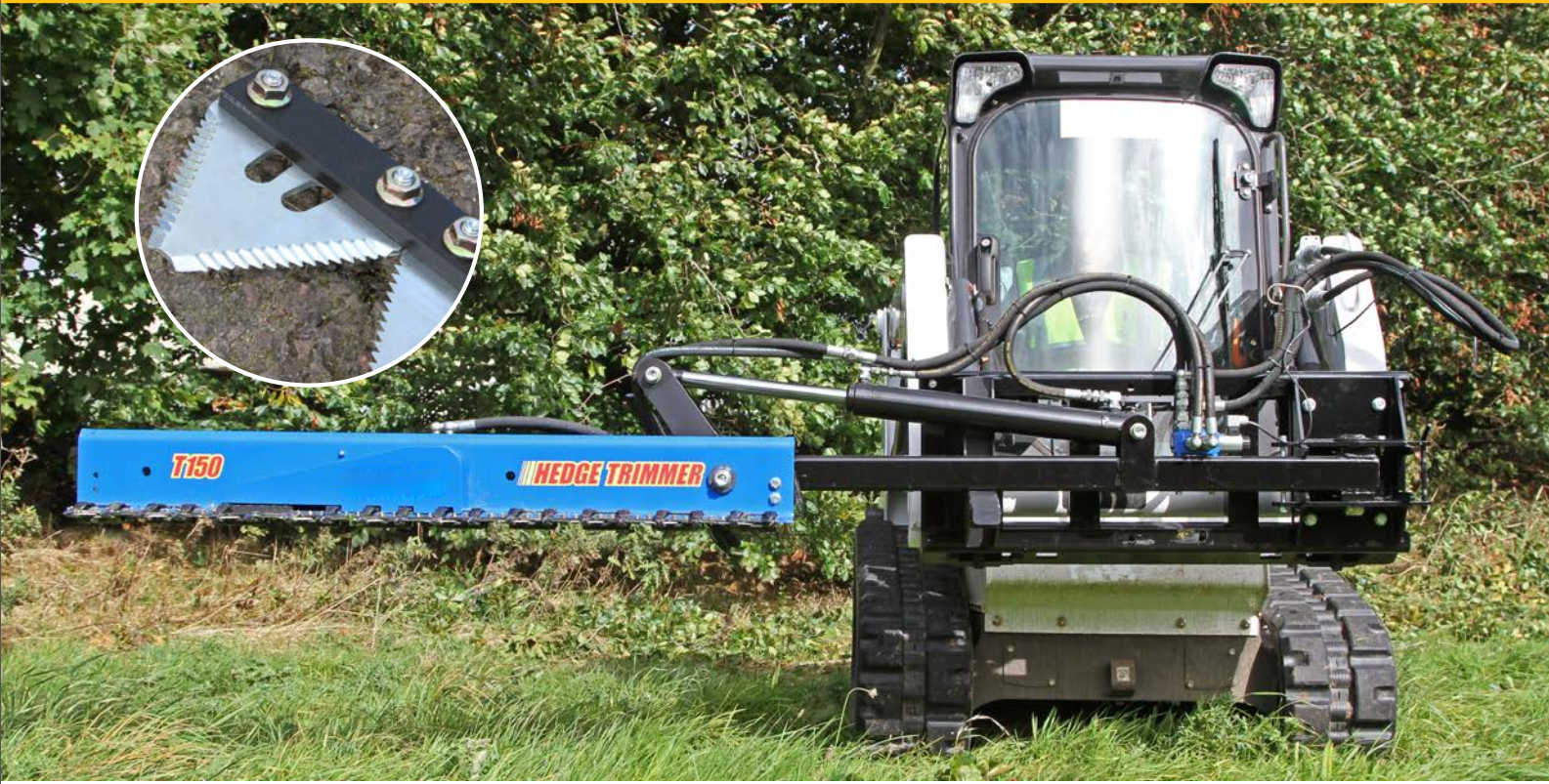 2023 HOT SALE huike new design Hydraulic hedge trimmer cutter mounted on excavator tractor skid steer