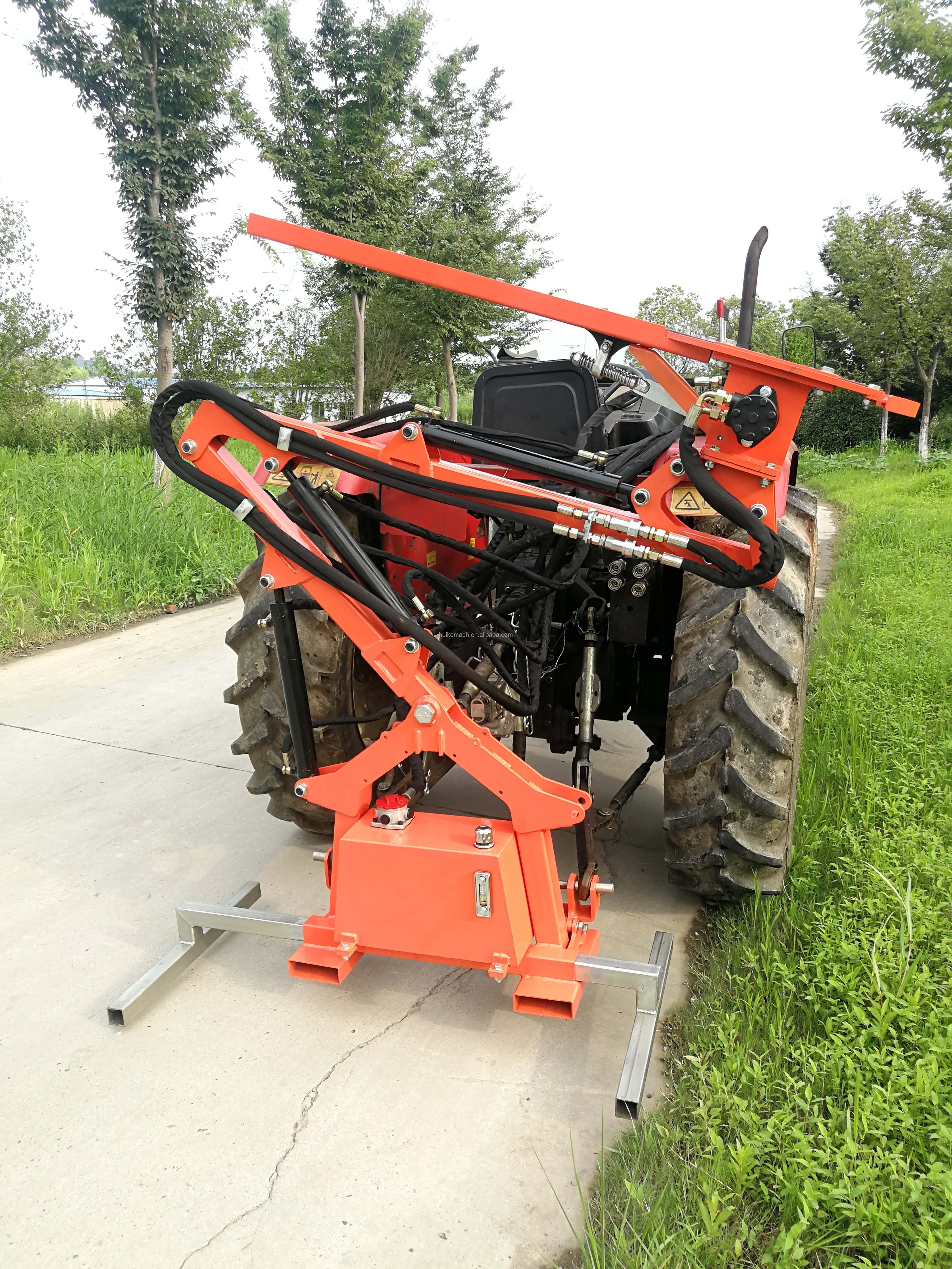 Forestry machinery tractor mounted tree hedge trimmer / tree cutter with hydraulic system