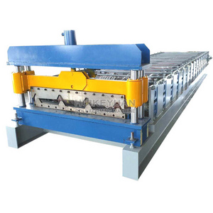 China high tensile thin barrel metal roofing cold roll forming machine manufacture