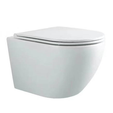 OEM ODM new design back to wall toilet round shape wc tornado flush bathroom wall hung toilet