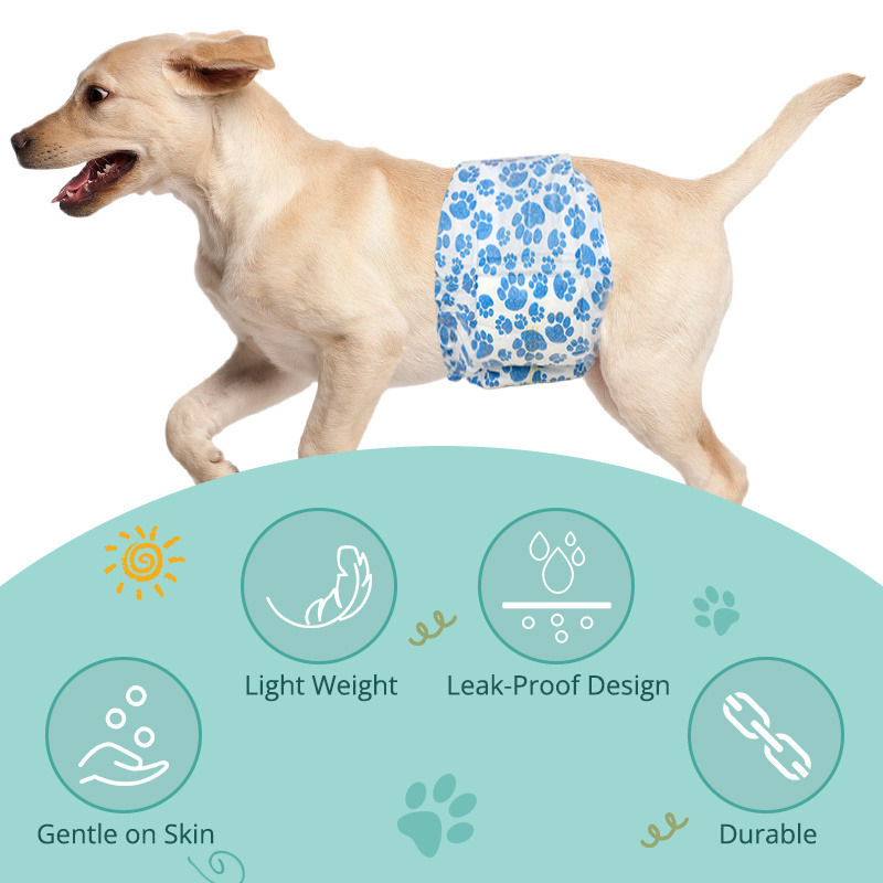 Puppy Doggy Incontinence Super Absorbent Leak-Proof Protection Male Female Dog Disposable Diaper