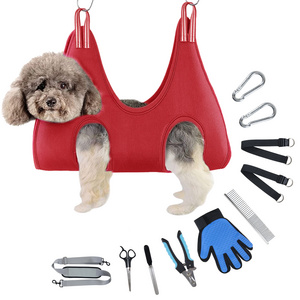 Dog Hammock Helper Pet Cat Bath Dog Grooming Hammock Restraint Bags for Bathing Washing Grooming Protection