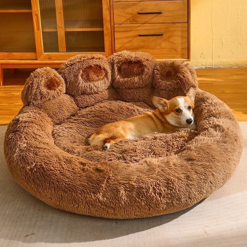 Pet supplies dog cage warm pad dog kennel cat kennel universal washable plush pet bed furniture