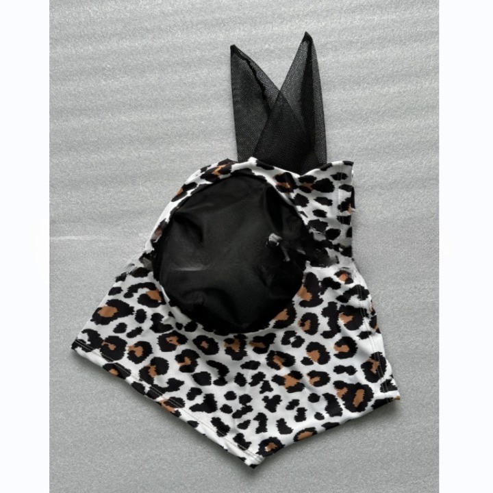 Horse racing equipment Breathable Mosquito bite protection leopard print horse hood other horse products