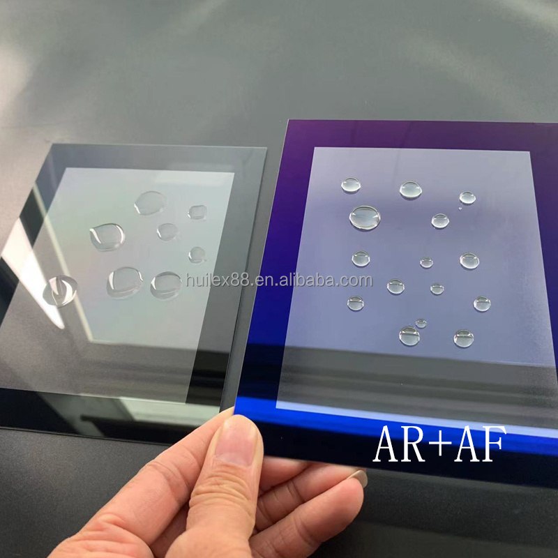 Customized0.5mm-3mm Silk Screen Printing Display cover glass Toughened Tempered anti reflective AR AF coating glass