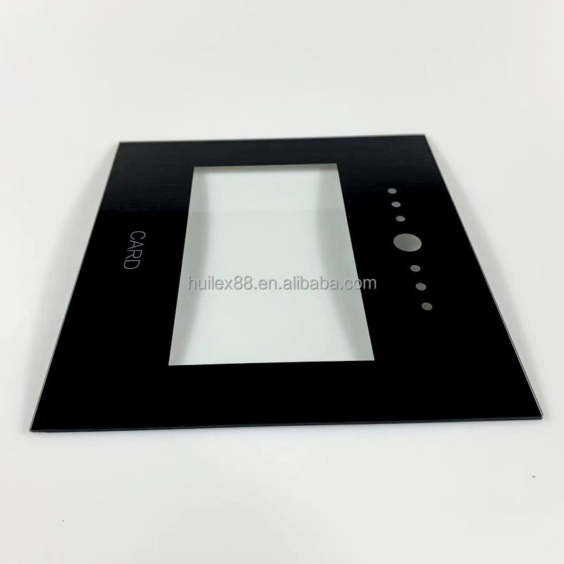 Custom Screen Printing Smart Home Door Lock Touch Tempered Glass Panel