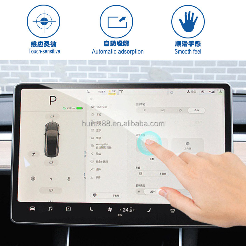 Car Dashboard Touch Screen Tempered Glass Protective Film Car Navigation Protector for Tesla model S 3 X Y GPS Film