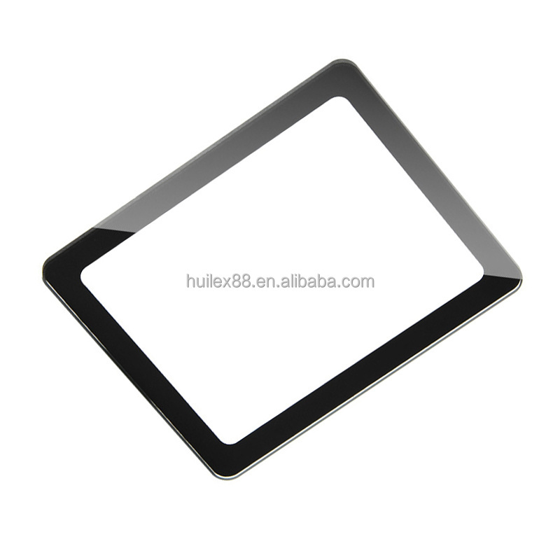 Factory Customized 0.4mm-3mm Transparent Flat LCD TV Touch Screen Front Cover Tempered Glass Panel