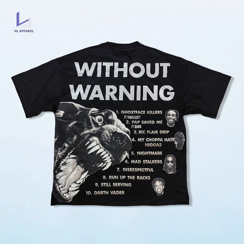 Hl OEM Black Heavyweight Cotton Tshirt Manufacturer Custom Dtg Print Vintage Y2K Graphic Tee Men Oversized Cropped Boxy T Shirt