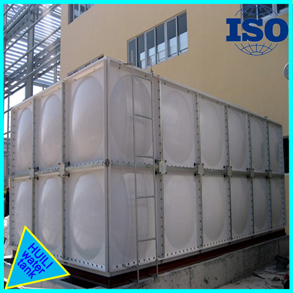 FRP Fiber Glass Water Tank Rectangular Sectional Manufacture Water Treatment for Rain Machinery Drainage Tanks