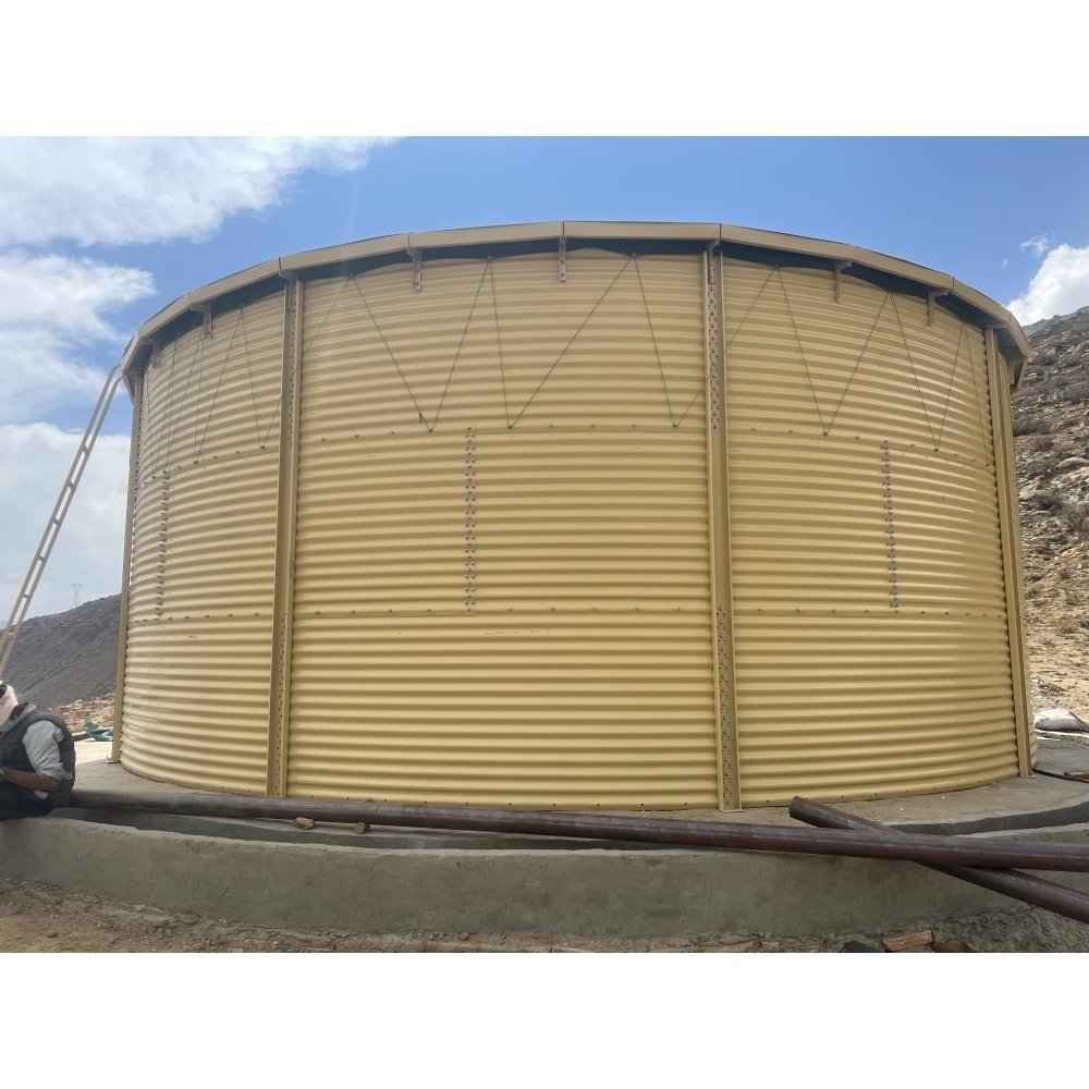 Assembled Corrugated Steel Tank 10000 Gallon Round Zincalume Water Storage Tank