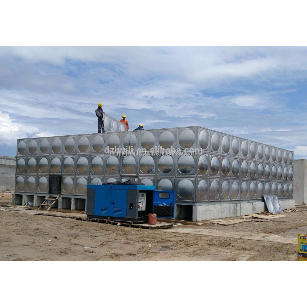 Hot Sale Sectional Stainless Steel Welding Food Grade Drinking Water Storage Tank 10000 Liter Square Rain Water Tank