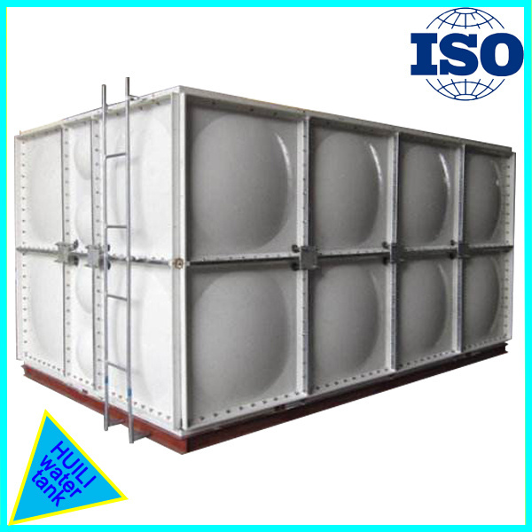 FRP Fiber Glass Water Tank Rectangular Sectional Manufacture Water Treatment for Rain Machinery Drainage Tanks