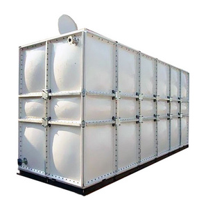 FRP Fiber Glass Water Tank Rectangular Sectional Manufacture Water Treatment for Rain Machinery Drainage Tanks