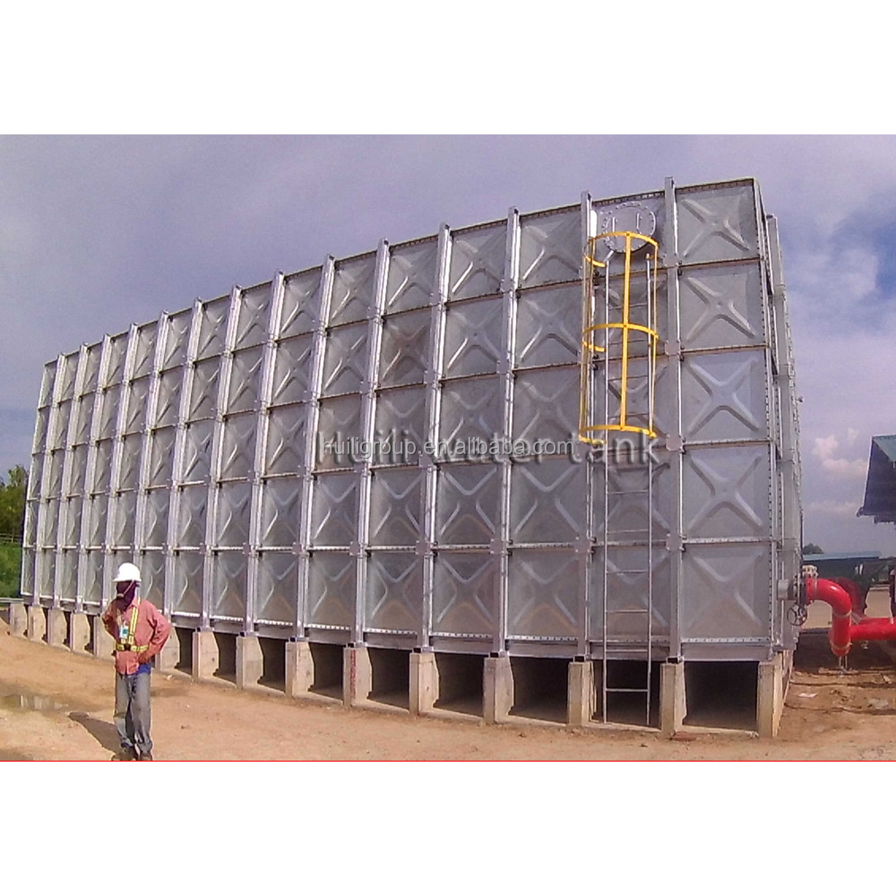 Bolted 316 Stainless Steel Water Tank Price Insulated Rectangular Modular Food Grade Hot Water Storage Tank