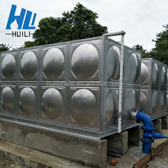 Rectangle Steel Storage Tanks Tanque de Agua de 50000 Litros Stainless Steel Price 15000 Gallon Water Tank