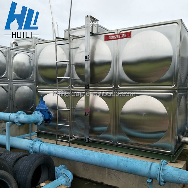 Rectangle Steel Storage Tanks Tanque de Agua de 50000 Litros Stainless Steel Price 15000 Gallon Water Tank