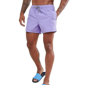 High Quality Clothing Solid Swim Trunks Men Custom Logo Blank Swimwear Wholesale Beach Shorts