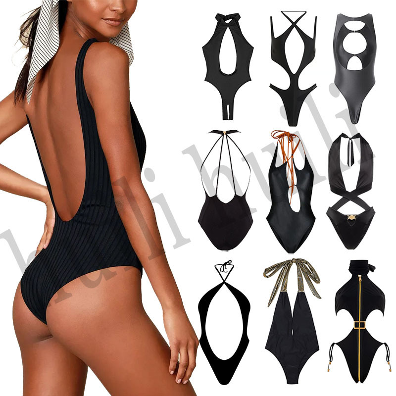 Manufacturer Black Sexy Crotchless Open Crotch Thong Monokini Swimwear Mini Micro Bikini Summer Bath Suit Custom Swimsuit