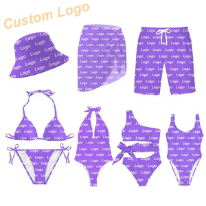 OEM factory designer floral printed swimwear beachwear string mini micro bikini set high waist leg thong custom women swimsuit