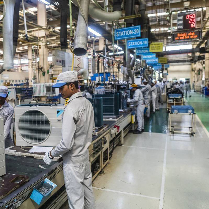 Split air conditioner assembly production line