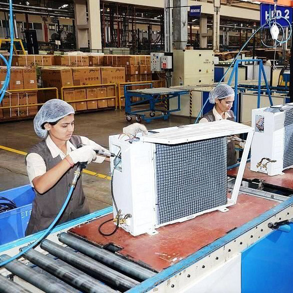 Split air conditioner assembly production line