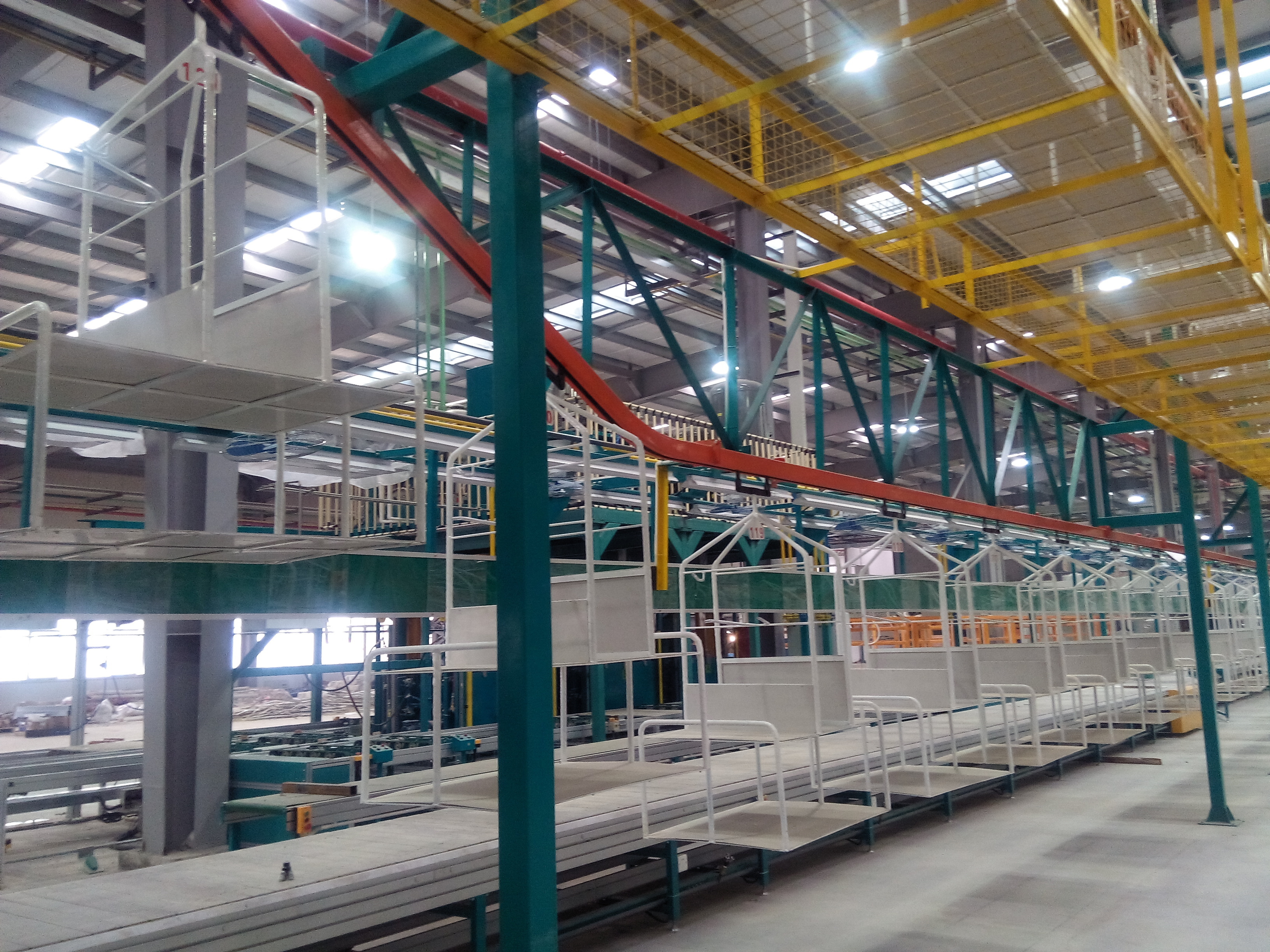 Overhead Hanging Conveyor With Up&Dowm Structure Customized For Powder Coating