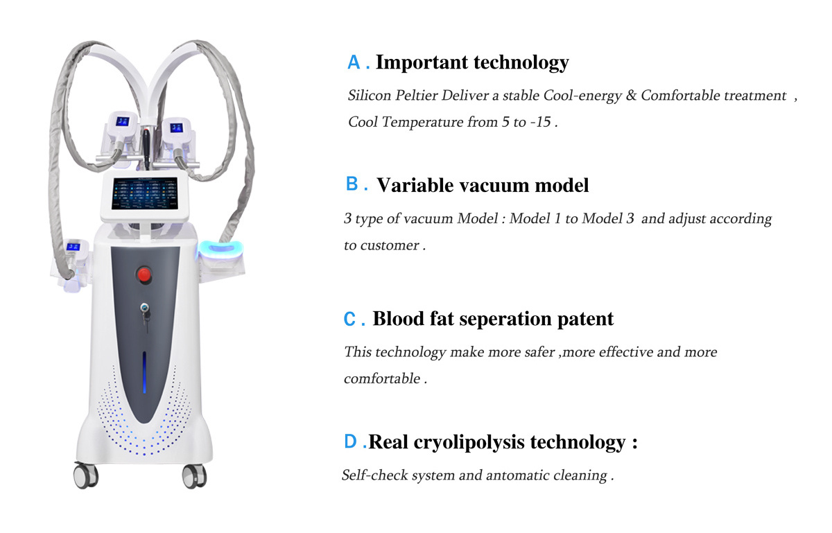 360 degree cryo crytherapy  cool tech cryolipolise  sculpting 4 handles cool sculpt machine  for sale