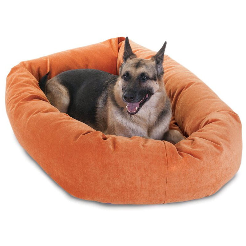 manufacture indestructible plush dog sofa bed dog nest large rectangle pet boucle beds