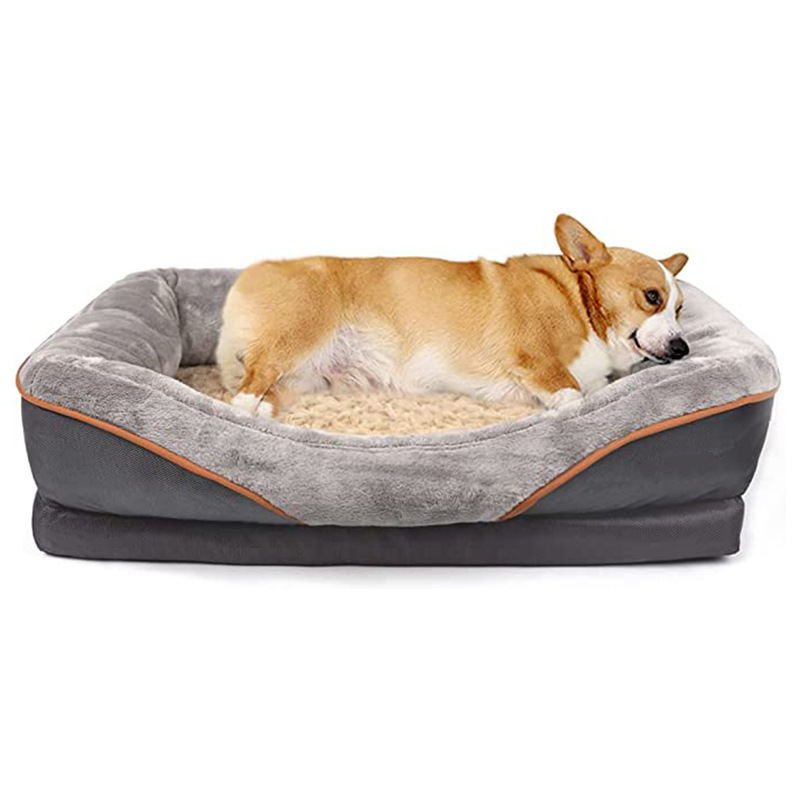 Manufacturer Direct Sale Large Pet Beds Memory Foam Orthopedic Pet Beds Luxury Dog Bed for Large Dogs