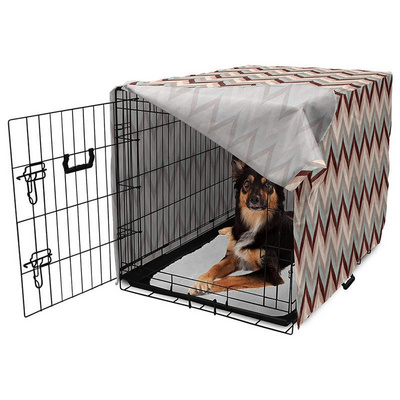 Dog Crates Kit for Small Size Dogs Indoor with Dog Cat Crate Cover, Double Door Dog Kennels, Collapsible Metal Contour Dog Cages