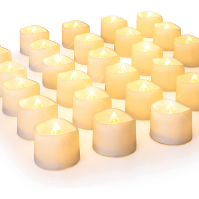 Flameless Candles Operated Votive Candles LED Tea Light Candles with Warm White Light