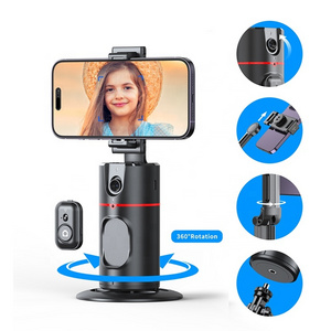 New P02 facial recognition gimbal 360 degree automatic rotation supports gesture control, and the phone stand is detachable