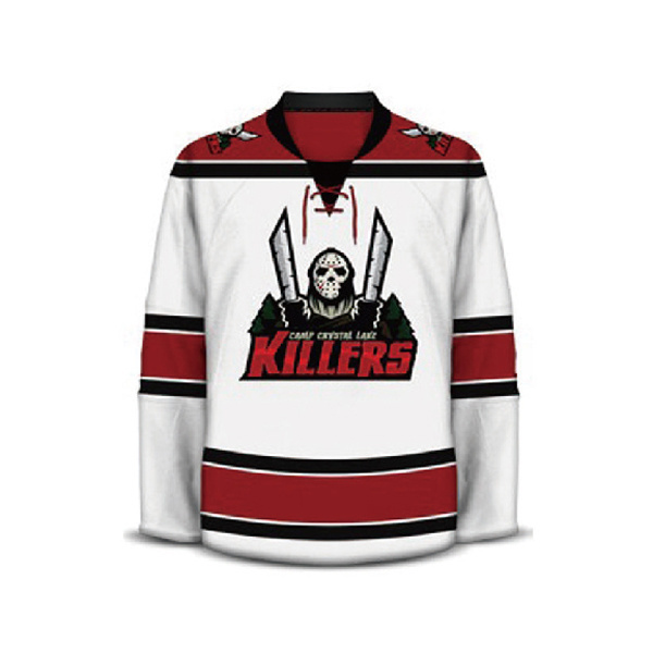 High quality custom design embroidery tackle twill stitched ice hockey jerseys