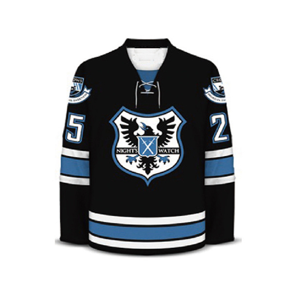 High quality custom design embroidery tackle twill stitched ice hockey jerseys